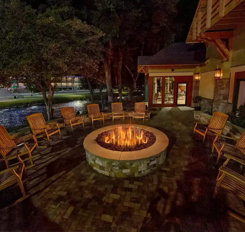 firepit at night