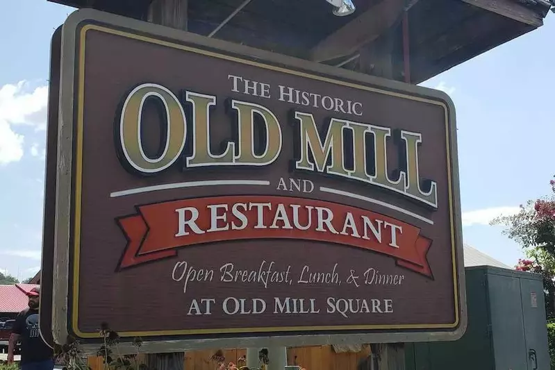 Old Mill Sign Evergreen