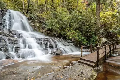 laurel falls in the smoky mountains