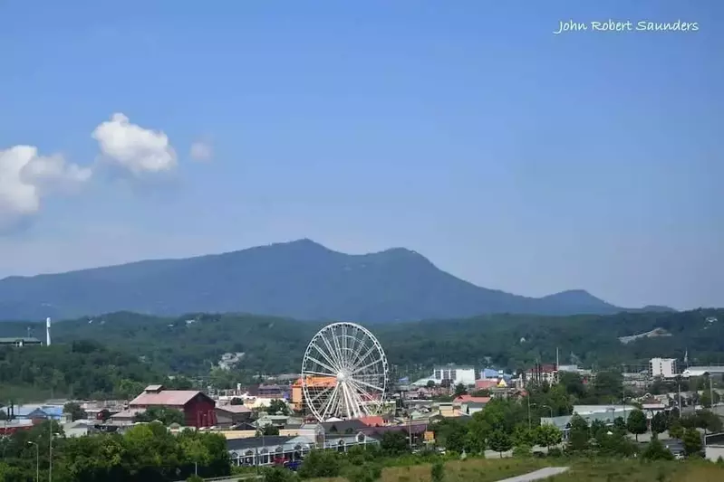 aerial view of pigeon forge