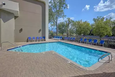 Outdoor pool at The Inn on the River hotel in Pigeon Forge