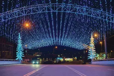 winterfest lights in pigeon forge