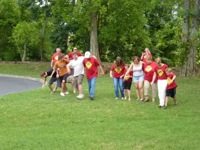 Pigeon Forge family reunion games at The Inn on the River hotel