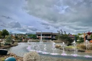 fountain show at The Island in Pigeon Forge