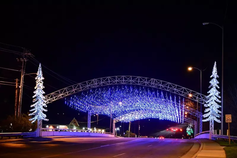 Christmas lights in Pigeon Forge