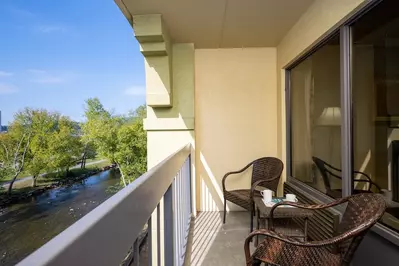balcony view at our pigeon forge tn hotel