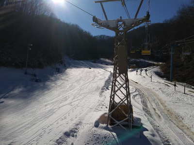 Ober Mountain ski slop and chairlift